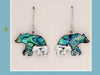Glacier Pearle Mother Bear and Son Earrings