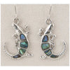 Glacier pearle alligator earrings