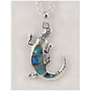 Glacier pearle alligator necklace