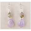Glacier pearle amethyst breeze earrings