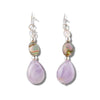 Glacier pearle amethyst breeze earrings