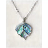 Glacier pearle aspen leaf necklace