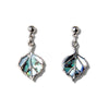 Glacier pearle aspen leaves earrings