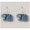 Glacier pearle bear filigree earrings