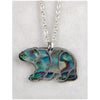 Glacier pearle bear filigree necklace