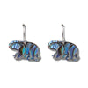 Glacier pearle bear filigree earrings