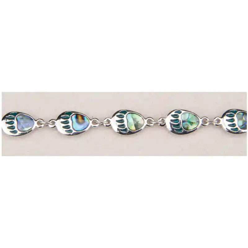 Glacier Pearle Bear Paws Link Bracelet