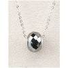 Hematite black ice necklace