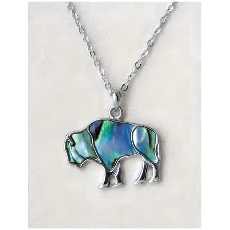 Glacier pearle buffalo necklace