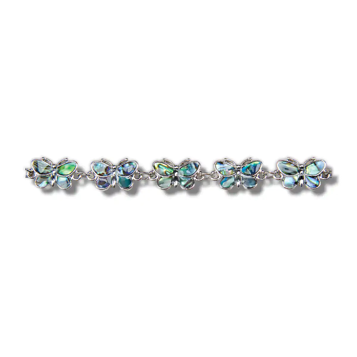 Glacier Pearle Butterflies Link Bracelet