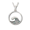 Glacier pearle cresting wave necklace