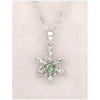 Glacier pearle dainty snowflake necklace