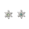Glacier pearle dainty snowflake earrings