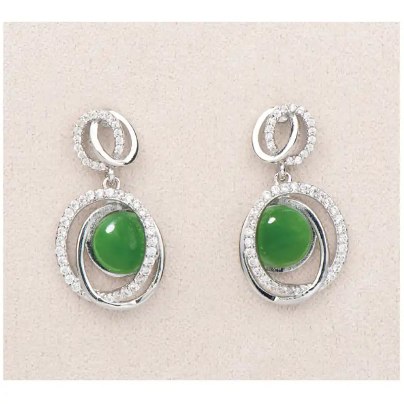 Jade debonair earrings
