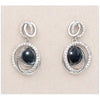 Hematite debonair earrings