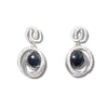 Hematite debonair earrings