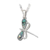 Glacier pearle delicate dragonfly necklace