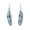 Glacier pearle delicate feather earrings