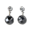 Hematite destiny-hand facetted earrings