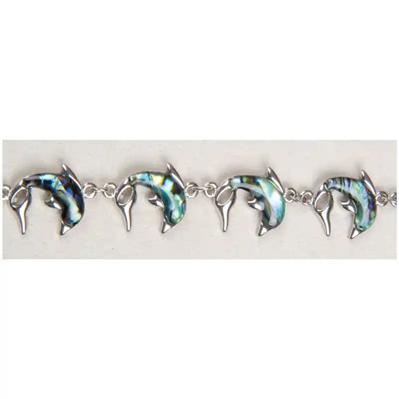 Glacier Pearle Dolphin Link Bracelet