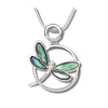 Glacier pearle dragonfly journey necklace