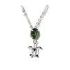 Glacier pearle earth turtle necklace