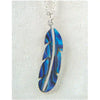 Glacier pearle feather necklace