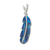 Glacier pearle feather necklace