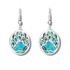 Glacier pearle filigree bear paw earrings