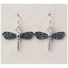 Glacier pearle filigree dragonfly earrings
