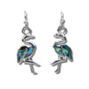 Glacier pearle flamingo earrings