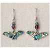 Glacier pearle flying bat earrings