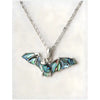 Glacier pearle flying bat necklace