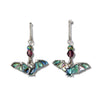 Glacier pearle flying bat earrings