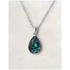Glacier pearle framed pear necklace