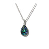 Glacier pearle framed pear necklace