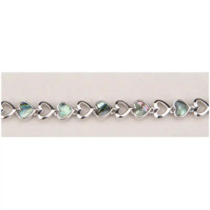 Glacier Pearle Gentle Hearts Link Bracelet