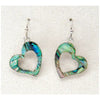 Glacier pearle graceful heart earrings