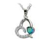 Glacier pearle heart of mine necklace