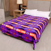 Heavy polar fleece throw purple