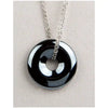 Hematite wheel lg necklace