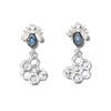 Glacier pearle honey comb earrings