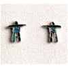 Glacier pearle inukshuk earrings