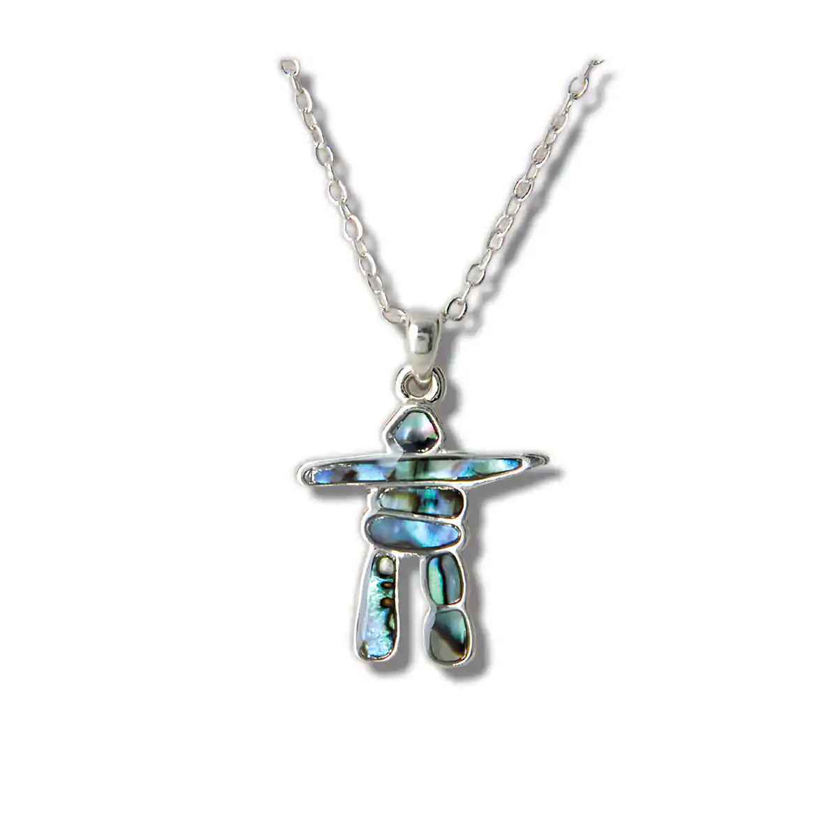 Glacier pearle inukshuk necklace