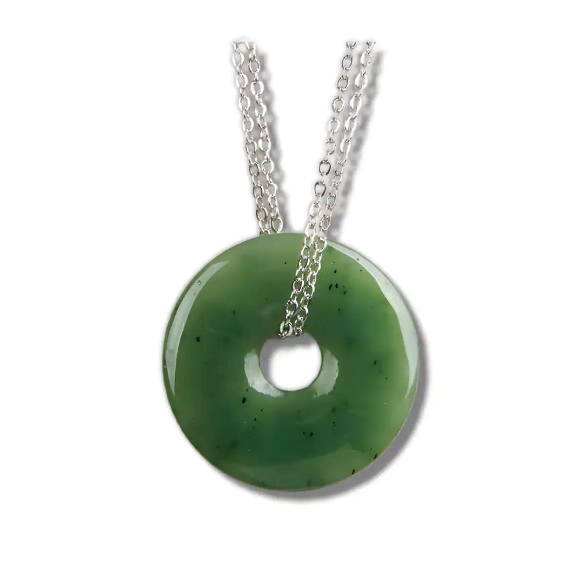 Jade wheel 30mm necklace