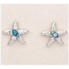 Glacier pearle jewelled starfish earrings