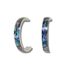 Glacier pearle large hoop earrings