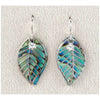 Glacier pearle leaf filigree earrings