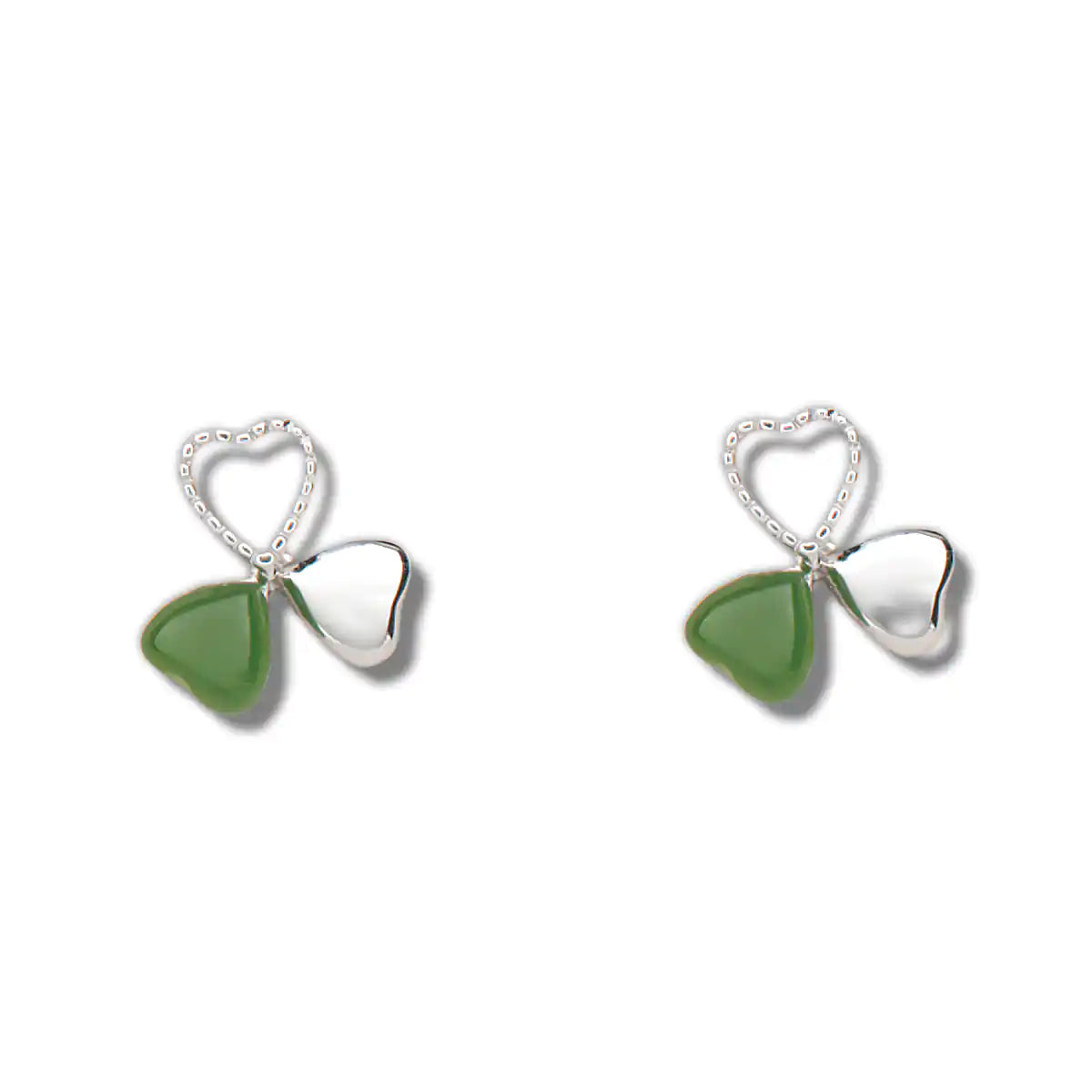 Jade love's reflection earrings
