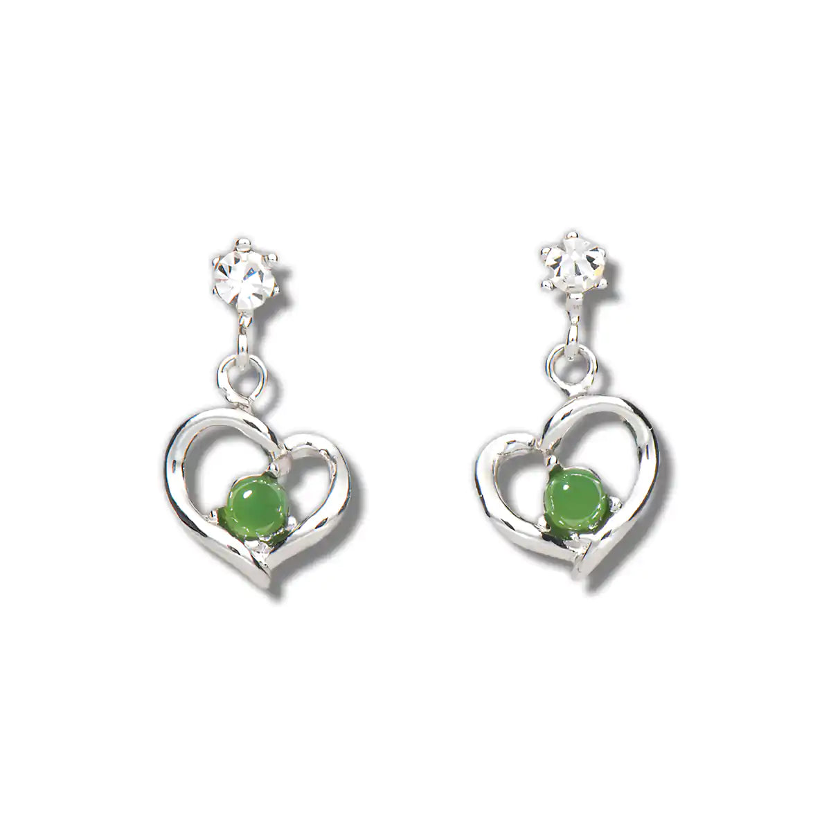 Jade loving memento earrings